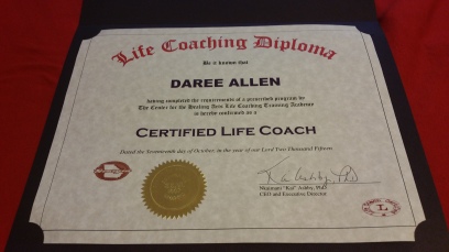 I earned my certification from the Georgia Certified Life Coach Academy.